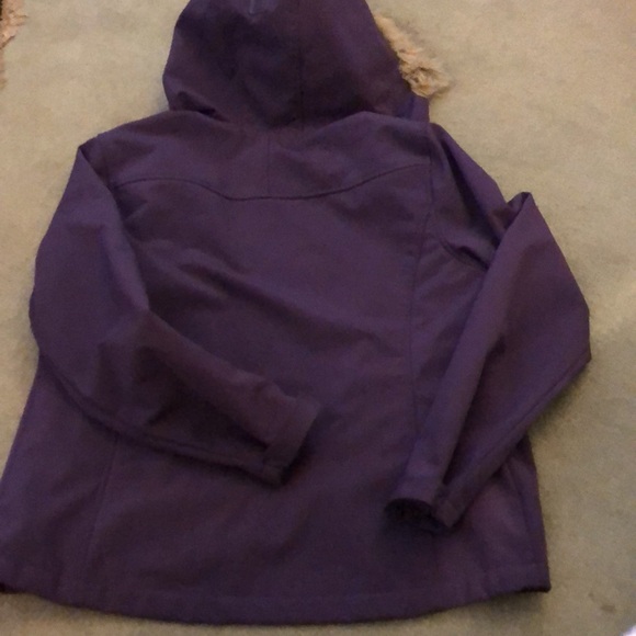 DHG Dutch Harbor Gear Authentic size Large jacket - purple, fury inside lining - Picture 9 of 9